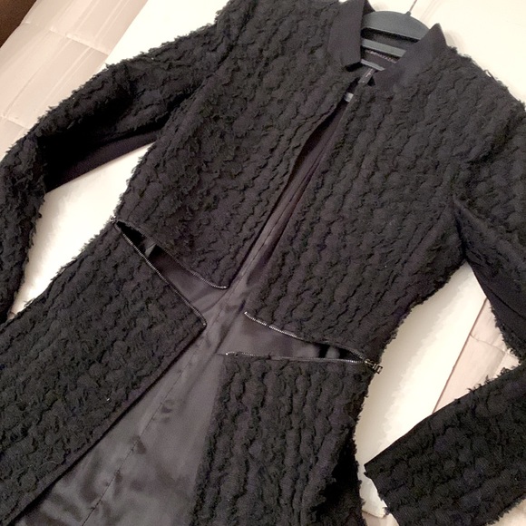 BCBG Black Long Coat - Picture 10 of 16